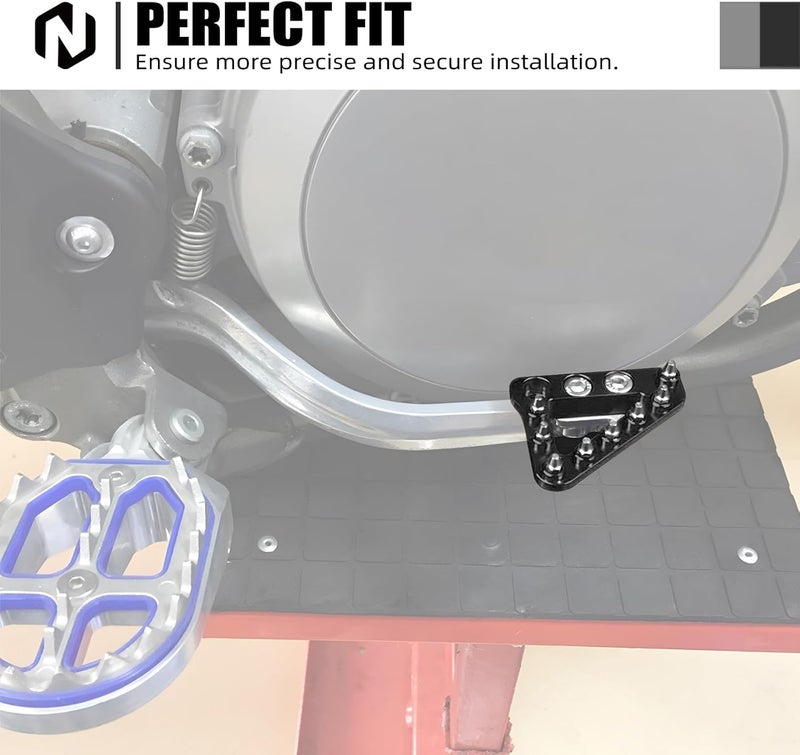 NICECNC Motorcycle Rear Brake Pedal Plate Tip Compatible with KTM 690 Enduro R 2008-2023 690 SMC R 2019-2023 790 Adventure R 2019-2023 890 Adventure R 2021-2023 1050 Adventure R 2015-2016,See fitment - Image 2